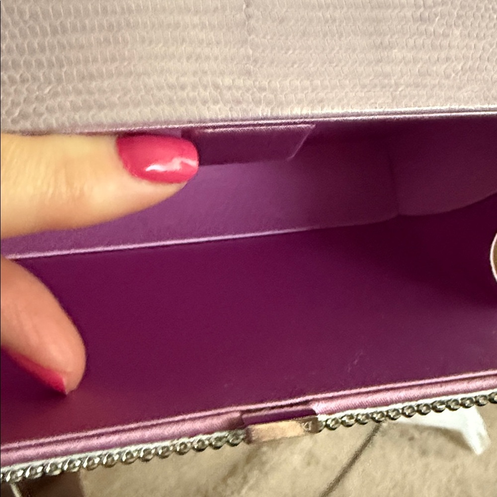 Swarovski Purple and Silver Crystal Clutch - Picture 15 of 16